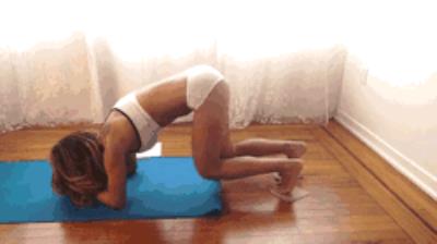 女生练腹肌的动作，这七个动作坚持两个月 减肚子 第6张