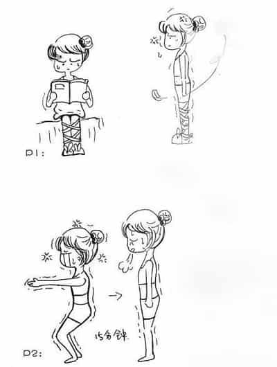 手绘漫画手把手教你减肥的小动作,轻松减肥有图有真相 减肥 第2张-瘦瘦减肥网 手绘漫画手把手教你减肥的小动作,轻松减肥有图有真相 减肥 第2张