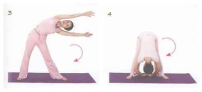 瑜伽瘦腰动作，简单5式甩掉水桶腰 瑜伽减肥 第2张