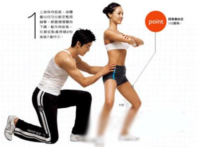专业教练示范减肥操 练就诱人细腿和翘臀(图) 提臀 第2张